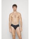 Slip Calvin Klein -3 Pack- Cotton Stretch (Negro Cinturilla Beige, Granate y Negro)
