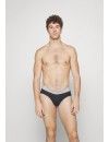 Slip Calvin Klein -3 Pack- Cotton Stretch (Negro Cinturilla Beige, Granate y Negro)