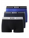 Bóxer Boss Bold -3 Pack- Cotton Stretch (Negro, Azul y Marino)