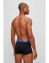 Bóxer Boss Power Desig -3 Pack- Cotton Stretch (Negro, Fantasía y Negro)