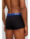 Bóxer Boss Power Desig -3 Pack- Cotton Stretch (Negro, Fantasía y Negro)