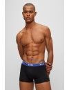 Bóxer Boss Power Desig -3 Pack- Cotton Stretch (Negro, Fantasía y Negro)