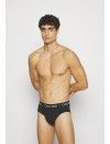 Slip Calvin Klein -3 Pack- Stencil Logo Cotton Stretch (Negro, Gris y Marino)
