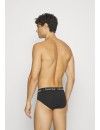 Slip Calvin Klein -3 Pack- Stencil Logo Cotton Stretch (Negro, Gris y Marino)