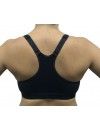 Sujetador Deportivo Naturana Preformado con Apertura Delantera (Negro y Blanco)