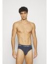 Slip Calvin Klein -3 Pack- Stencil Logo Cotton Stretch (Negro, Gris y Marino)