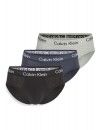 Slip Calvin Klein -3 Pack- Stencil Logo Cotton Stretch (Negro, Gris y Marino)
