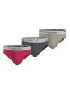 Slip Calvin Klein -3 Pack- Modern Cotton Stretch (Arena, Magenta y Gris)