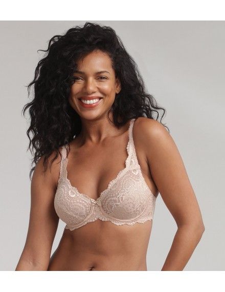 Sujetador de Encaje Playtex con Aros Flower Elegance (Piel)