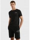 Camiseta Tommy Hilfiger Original con Logo (Negro)