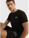 Camiseta Tommy Hilfiger Original con Logo (Negro)