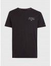 Camiseta Tommy Hilfiger Original con Logo (Negro)
