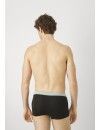 Bóxer Calvin Klein -3 Pack- Cotton Stretch (Negro Cinturilla Gris, Verde y Fucsia)