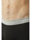 Bóxer Calvin Klein -3 Pack- Cotton Stretch (Negro Cinturilla Gris, Verde y Fucsia)