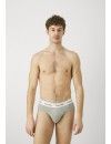 Slip Calvin Klein -3 Pack- Cotton Stretch (Gris, Verde y Fucsia)
