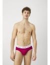 Slip Calvin Klein -3 Pack- Cotton Stretch (Gris, Verde y Fucsia)