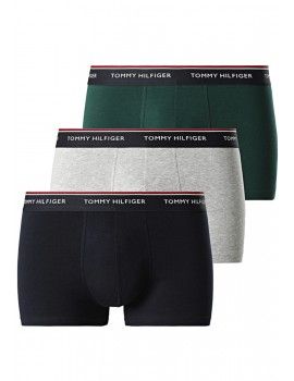 Bóxer Tommy Hilfiger -3 Pack- Premium Essentials (Verde, Gris y Marino)