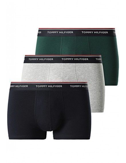 Bóxer Tommy Hilfiger -3 Pack- Premium Essentials (Verde, Gris y Marino)