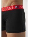 Bóxer Tommy Jeans -3 Pack- Original 1985 (Negro Cinturilla Multicolor)