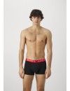 Bóxer Tommy Jeans -3 Pack- Original 1985 (Negro Cinturilla Roja, Negra y Verde)