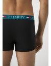 Bóxer Tommy Jeans -3 Pack- Original 1985 (Negro Cinturilla Roja, Negra y Verde)