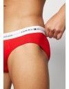 Slip Tommy Hilfiger -3 Pack- Signature Cotton Essentials (Celeste, Rojo y Marino)