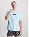 Camiseta Calvin Klein CK96 100% algodón Manga Corta (Azul)