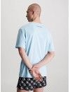 Camiseta Calvin Klein CK96 100% algodón Manga Corta (Azul)