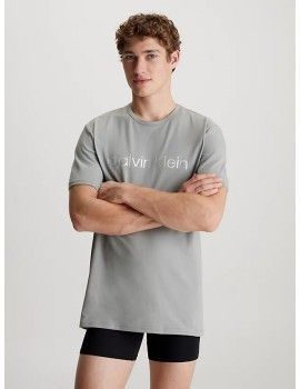 Camiseta Calvin Klein Steel Cotton Manga Corta (Gris)