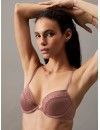 Sujetador Calvin Klein Flirty Push-Up Escotado (Teja)