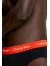 Slip Calvin Klein -3 Pack- Cotton Stretch Wicking (Negro Cinturilla Multicolor)