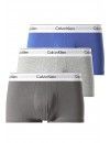 Bóxer Calvin Klein -3 Pack- Modern Cotton Stretch (Gris, Marengo y Azul)