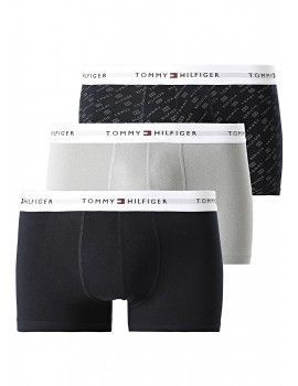 Bóxer Tommy Hilfiger -3 Pack- Signature Cotton Essentials (Gris, Marino y Fantasía)