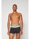 Bóxer Calvin Klein -3 Pack- Cotton Stretch (Negro Cinturilla Gris, Verde y Fucsia)