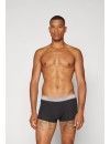Bóxer Calvin Klein -3 Pack- Cotton Stretch (Negro Cinturilla Gris, Verde y Fucsia)