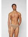 Slip Calvin Klein -3 Pack- Cotton Stretch (Negro Cinturilla Beige, Granate y Negro)