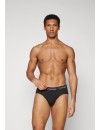Slip Calvin Klein -3 Pack- Cotton Stretch (Negro Cinturilla Beige, Granate y Negro)