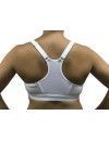 Sujetador Deportivo Naturana Preformado con Apertura Delantera (Negro y Blanco)