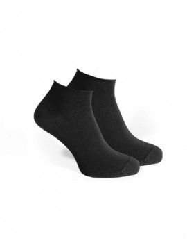 Calcetín Soxland Punto Liso Bambú Puño Antipresión (Negro)