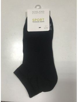 Calcetín Deporte Soxland -2 Pack- Algodón Tobillero (Blanco-Gris)