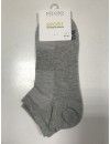 Calcetín Deporte Soxland -2 Pack- Algodón Tobillero (Blanco-Gris)