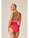 Bañador Naturana de Control Estampado (Negro, Naranja y Avellana)