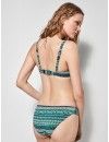 Bikini Gisela de Capacidad con Relleno Estampado Micro Geométrico