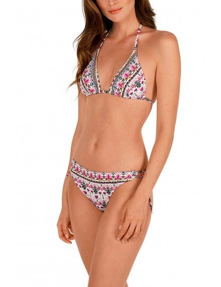 Bikini Tamouré Bandeau Estampado Maya (Multicolor)
