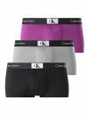 Boxer Calvin Klein -3 Pack- Microfibra CK96 (Preto, Fúcsia e Verde Fantasia)