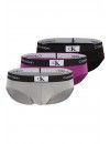 Boxer Calvin Klein -3 Pack- Microfibra CK96 (Preto, Fúcsia e Verde Fantasia)