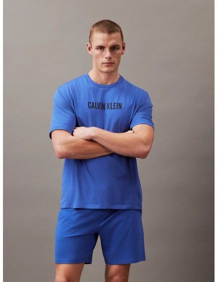 Camiseta Calvin Klein Intense Power 100% Algodón Manga Corta (Azul)