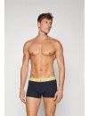 Boxer Tommy Hilfiger -3 Pack- Assinatura Cotton Essentials (Azul, Marinho e Fantasia)