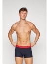 Boxer Tommy Hilfiger -3 Pack- Assinatura Cotton Essentials (Azul, Marinho e Fantasia)
