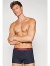 Boxer Tommy Hilfiger -3 Pack- Assinatura Cotton Essentials (Azul, Marinho e Fantasia)